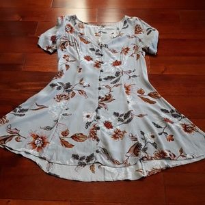 Kimchi Blue blue floral spring dress